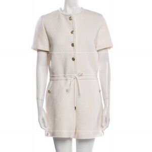 NWT Maje Cream Button-Up Romper